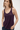 Linen Racerback Tank Top in Burgundy- Size: S