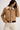 Fur Collar Bomber Jacket in Camel - Size: S/M