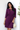 Divine Purple Waist Stretch Dress - Size: M