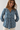 Breathable Cotton Blouse in Indigo- Size: S