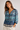 Casual Sheer Blouse in Aqua Blue- Size: M/L