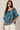 Kimono Style Blouse in Shades of Blue - Size: L