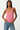 Slim Print Top in Pink- Size: S