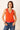 Orange V Neck Tank Top - Size: XS