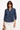 100% Cotton Blue Printed Blouse - Size: S