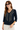 Black Beaded  Blouse - Size: S