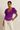 Purple chiffon blouse - Size: M