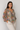 Sheer Floral Lace-up Blouse - Size: XL