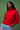 Bright Red Knitted Crew-neck Sweater in Viscose Blend- Size: XXL