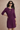 Viscose Waist Stretch Dress in Deep Purple- Size: M