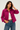 Cropped Red Cotton Jacket - Size: XS