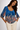 Floral Blouse in Electric Blue- Size: M