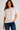 Crochet Knit Top in White- Size: L