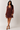 Chiffon Ruched Mini Dress- Size: S