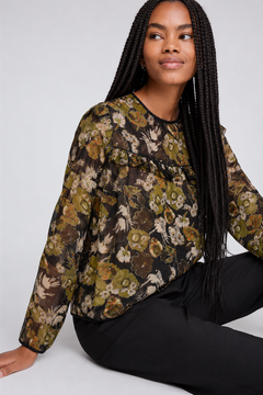 Victorian Sheer Blouse - Size: XL