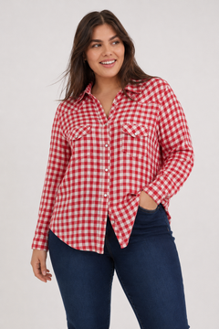 ♦︎ Red Gingham Shirt - Size:XL