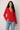 Hot Red Blouse in Viscose - Size: S/M