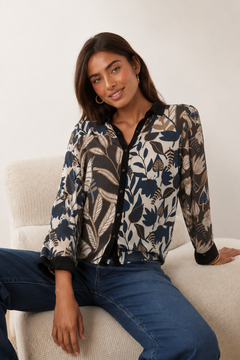 ♦︎ Botanical Viscose Blouse - Size: M/L