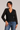 Lace Scalloped Neck Top - Size: L