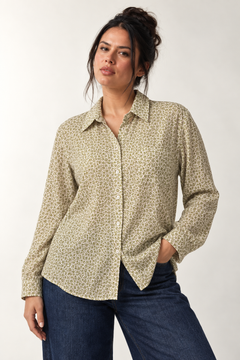 Pink Green Shirt in Cotton  - Size: L/XL