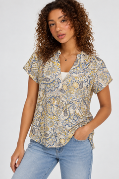 100% Mulberry Silk V-neck Blouse- Size: S/M
