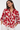 Vibrant Red Blouse in All Cotton - Size: XL