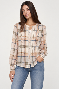 ♦︎  Ruffle Cotton Blouse - Size: M