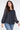 Silver Dot Blouse with Back-tie- Size: M/L