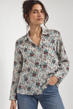 Floral Patterned Shirt - Size: M/L
