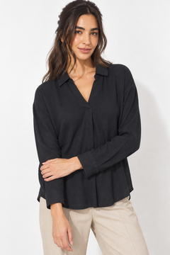 ♦︎  Dark Navy Cotton Blouse - Size: M