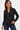 Black Wrap Blouse in Classic Look - Size: XS