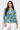 Rose Print Shirt in Pure Cotton- Size: M/L