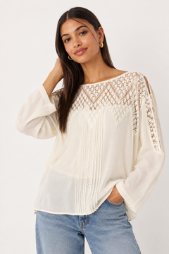 Cold Shoulder Cutouts Blouse - Size: M