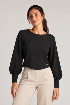 Ribbed Sweater in Boxy Fit - Size: XL (Fits: M/L)