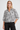 Wavy Black and White Patterned Blouse - Size: M/L