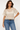Open-Knit Lace Top in Ivory - Size: L
