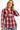 Studded Plaid Shirt in Cotton- Size: M