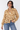 Embroidered Collar Blouse in Yellow - Size: M/L