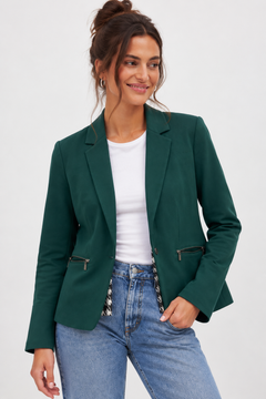 Forest Green Tailored Blazer - Size: M/L