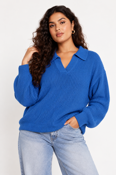 ♦︎ Chunky  Blue Jumper - Size: XXXL