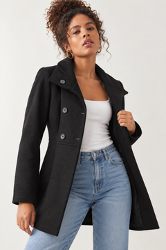 Double Breasted Coat - Size: XS