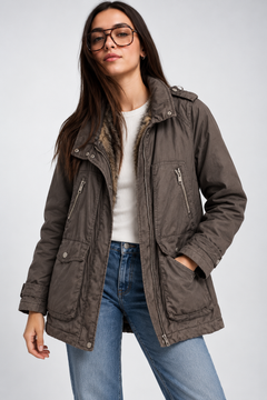 ♦︎ Faux Fur Utility Jacket - Size: S/M