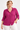 Magenta Textured Sequin Blouse - Size: XXXL