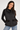 Quilted Floral Vest in Black- Size: L