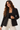 Black Textured Single Button Blazer - Size: M/L