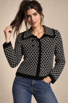Honeycomb Knit Cardigan - Size: S/M