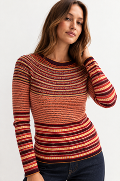 Retro Striped Jumper- Size: XS/S