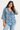 Floral Ruffle V-Neck Blouse - Size: XL