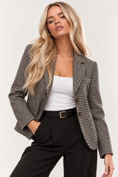 100% Wool Retro-inspired Blazer - Size:S/M