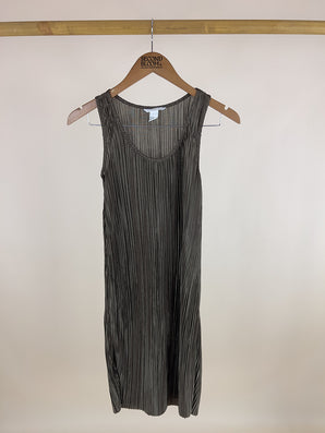 Pleated Jersey Mini Dress - Size: XS
